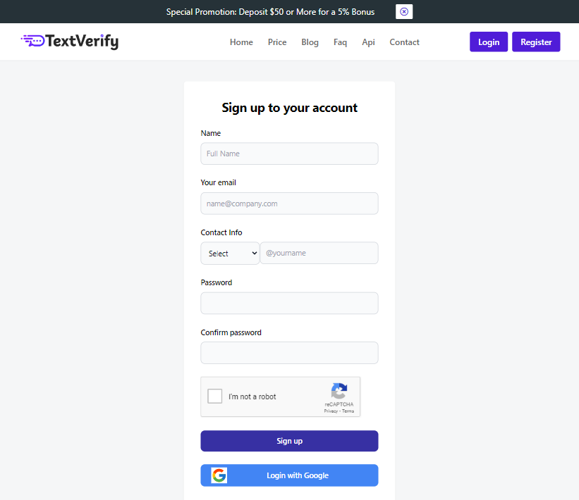 Textverify Register3